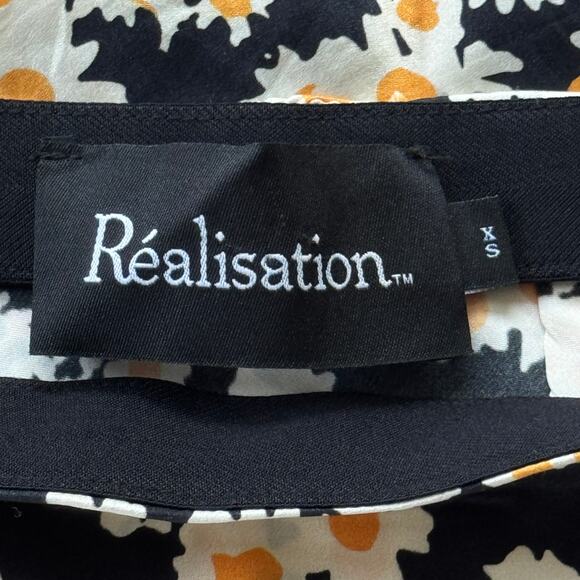 Realisation Par‎ Naomi Silk Skirt Flower Power Floral Size XS - Picture 8 of 9